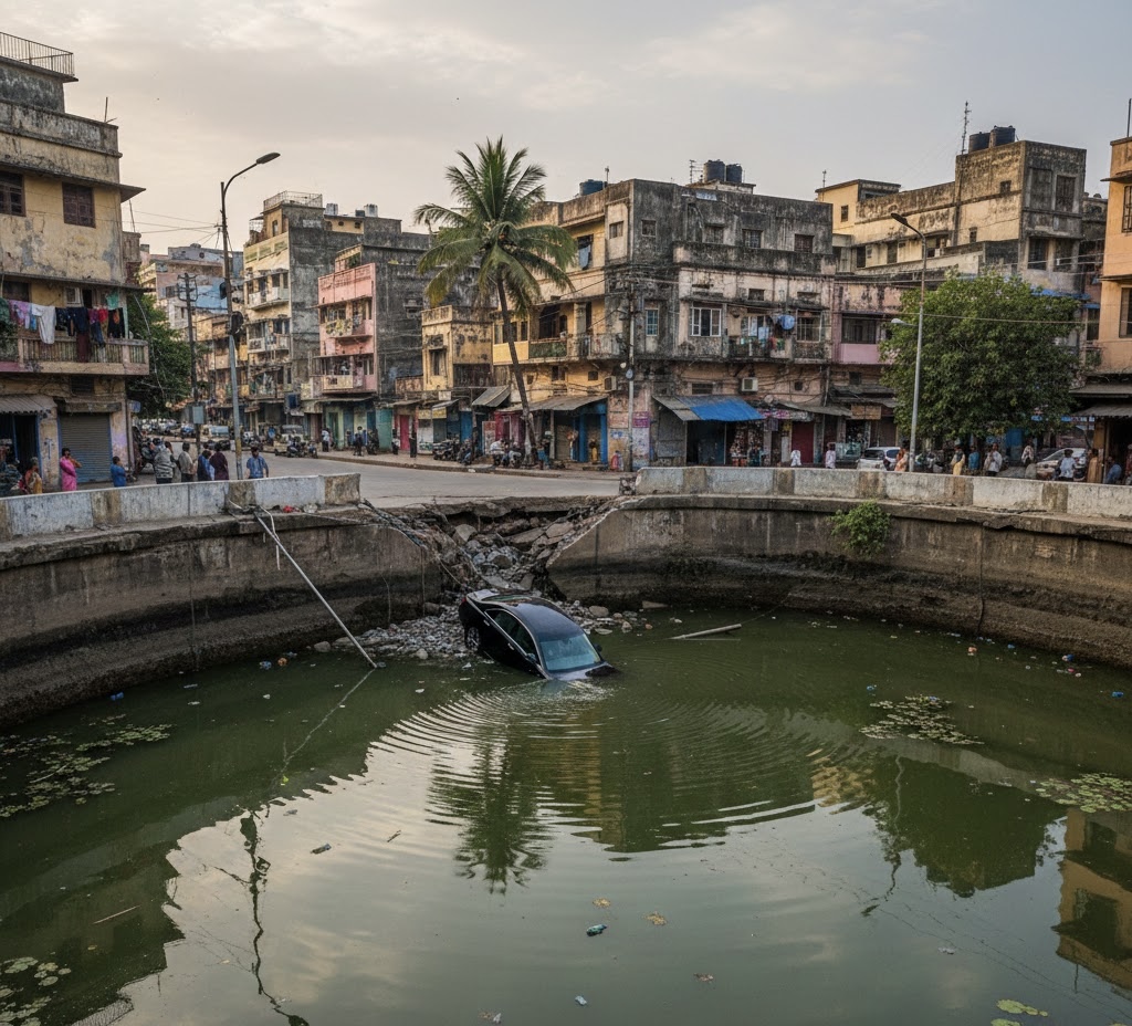 Noida Accident Yuvraj Mehta Car Falls Into Pit